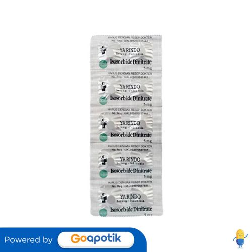 ISOSORBIDE YARINDO 5 MG STRIP 10 TABLET