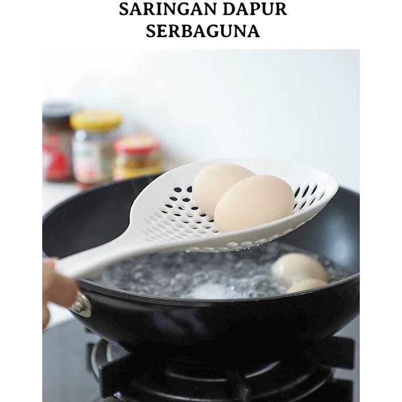 Sendok Saringan Mie/ Centong Plastik Jumbo Serbaguna/ Saringan Mie Spagetti