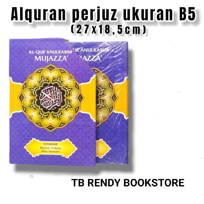 AL QURAN PERJUZ MUJAZZA UTSMANI UKURAN B5 BOX