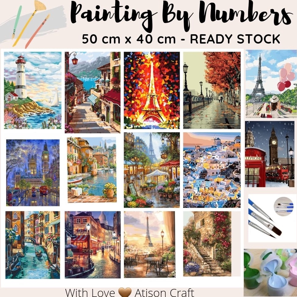 

MEN SALE Paint By Number 50x40cm PAINTING BY NUMBER DIY