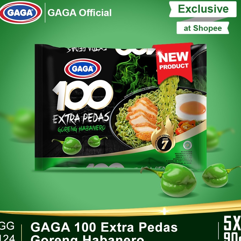 

Lebih hemat GAGA 100 Extra Pedas Goreng Habanero 5 Pcs (GG124)