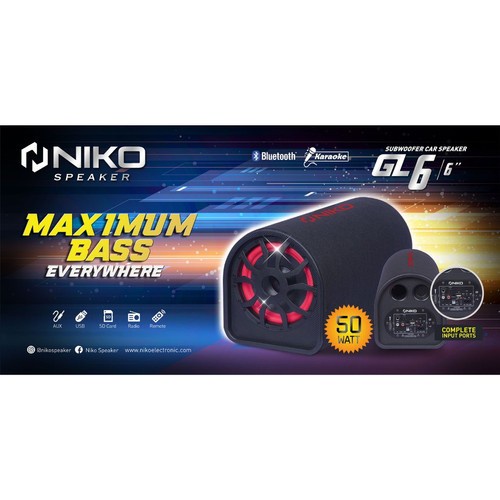 Speaker Aktif Bluetooth Niko GL6 speaker Bluetooth free mic ORIGINAL