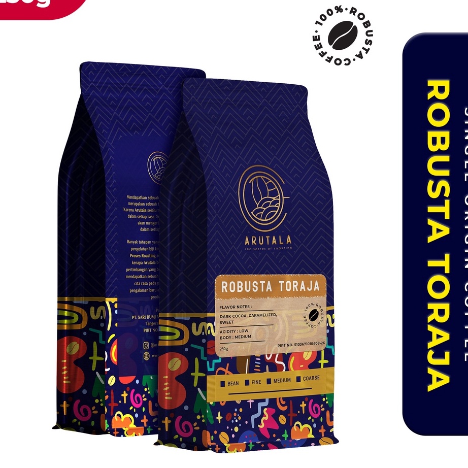 

Best Seller ARUTALA Kopi Toraja Rantebua Robusta Coffee 250 gram Terbatas