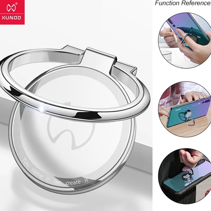 ↕ XUNDD Ring Holder HP Stand 360 Derajat Universal / Metal Ring Cicin Handphone Stand Finger / Tipis