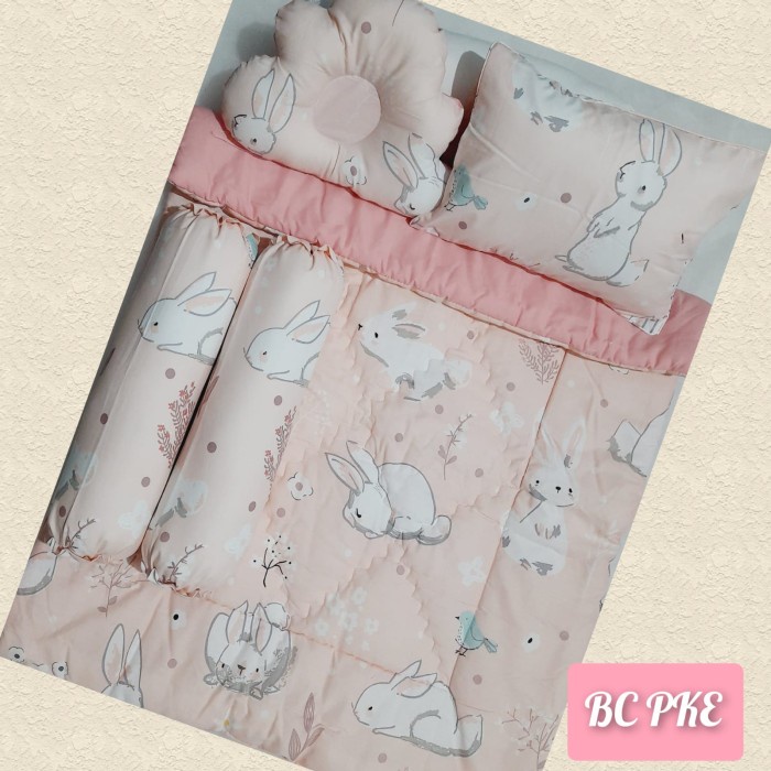 selimut READY Bedcover Bayi Set Selimut Bayi Bantal Guling Bayi dan Peyang - BCS PKE+TAS(V1F8) selim