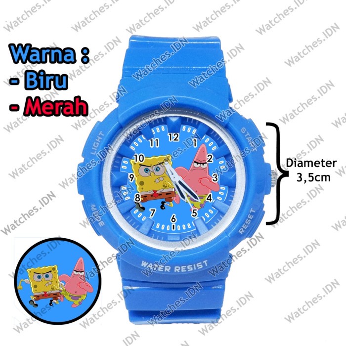 BISA COD Jam Tangan Anak Spongebob Dan Patrick Lucu Model Lengkap Varian Baru /JAM TANGAN ANAK/JAM