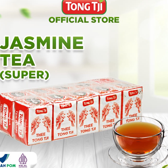 

LDQM5990 5.5 COD Tong Tji Super Jasmine Tea 40 gram, Teh Seduh (harga per slop)