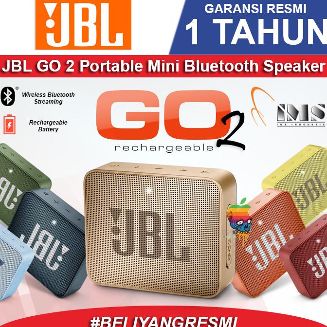 JBL GO 2 Portable Speaker Bluetooth - Garansi RESMI IMS 1 Thn JBL Go2