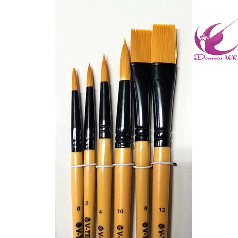 

Sale!!! V-Tec Brush VT 102 Set 6 / Kuas Lukis Set 6 / Kuas Cat Air Akrilik