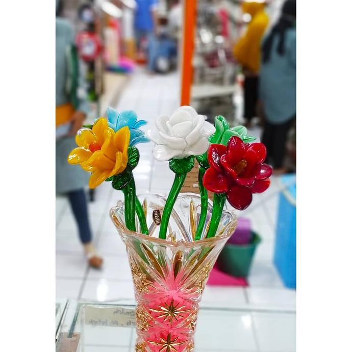 Bunga mawar putik kristal/ Bunga kristal/ buket kristal mawar