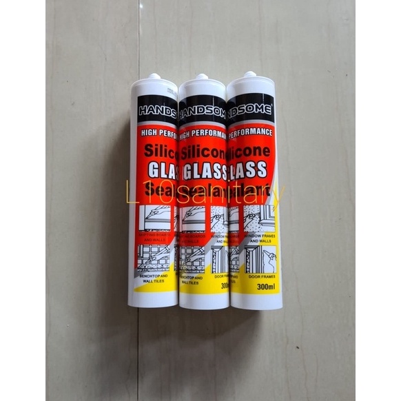 

Top Murah Lem Botol Handsome / Lem Kaca Botol / Lem Sealant Botol Clear Black White 300ml