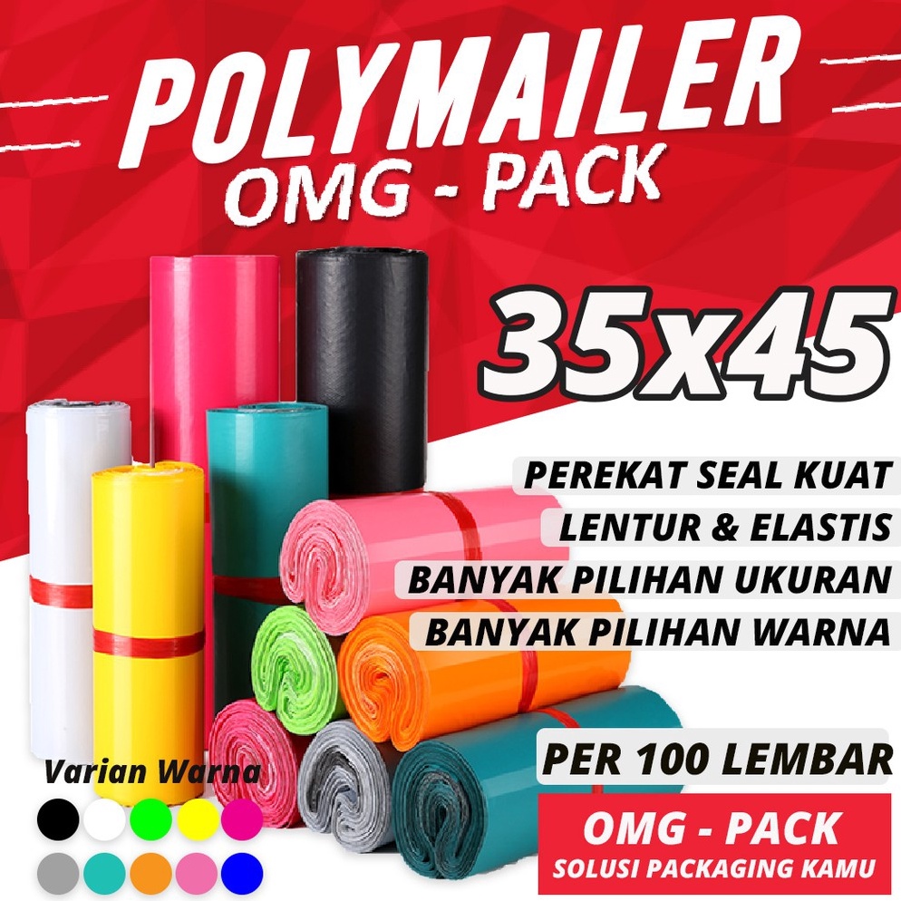 

3.3 Product HOT PLASTIK POLYMAILER 35x45 Kantong Tebal Premium Online Shop Packaging TERMURAH PACKING CUSTOM MOTIF