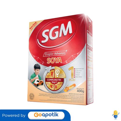 

SGM EKSPLOR SOYA RASA MADU 1-5 TAHUN 400 GRAM