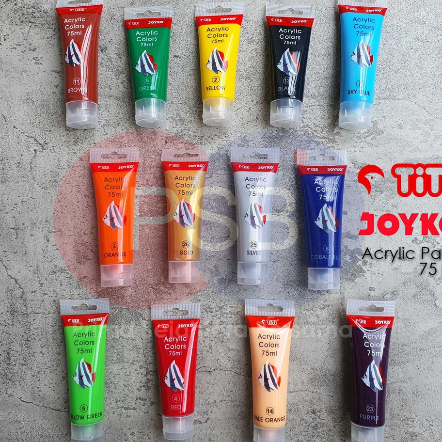 

Bayar Di Tempat Cat Akrilik Titi Joyko 75 ml / Acrylic Paint / Cat Akrilik Murah 75 ml