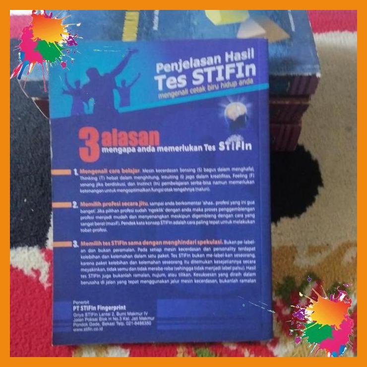 

buku ori penjelasan hasil tes stifin farid poniman. [nrb]
