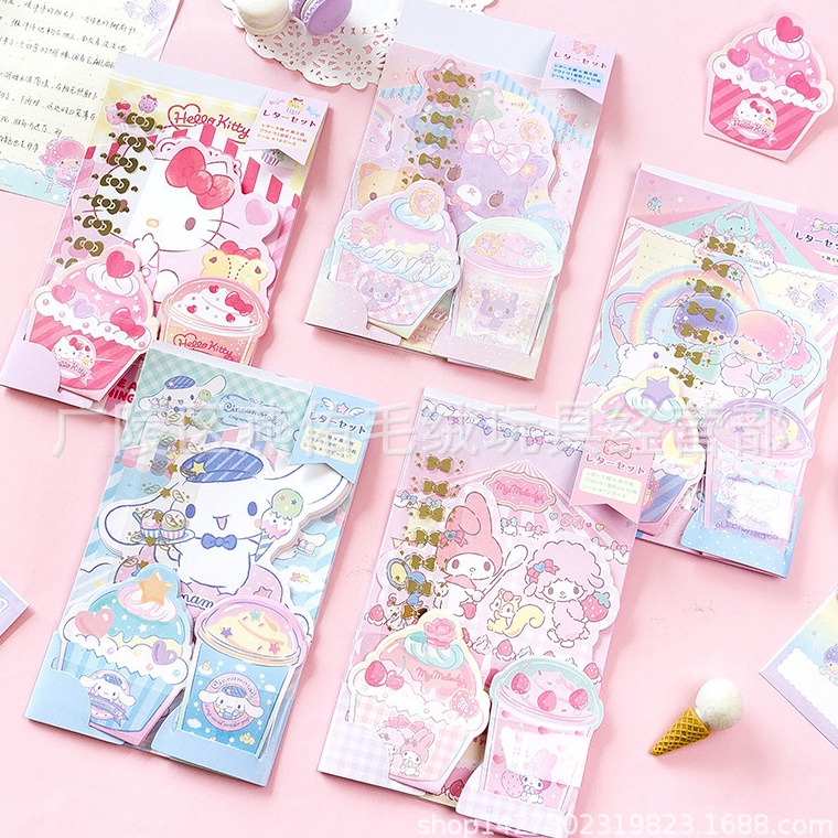 

7.7 Brand Set Surat Stationery Lucu Melody Twin Star HK Cinamorol