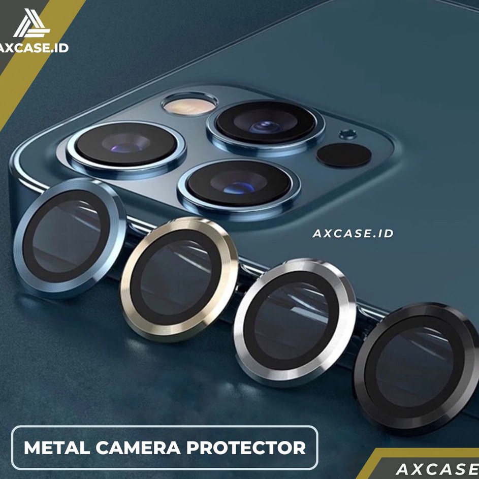 Baru Ring Kamera iPhone 11 12 13 PRO MAX MINI Tempered Glass Lens Camera Pelindung Lensa Kamera (1 S