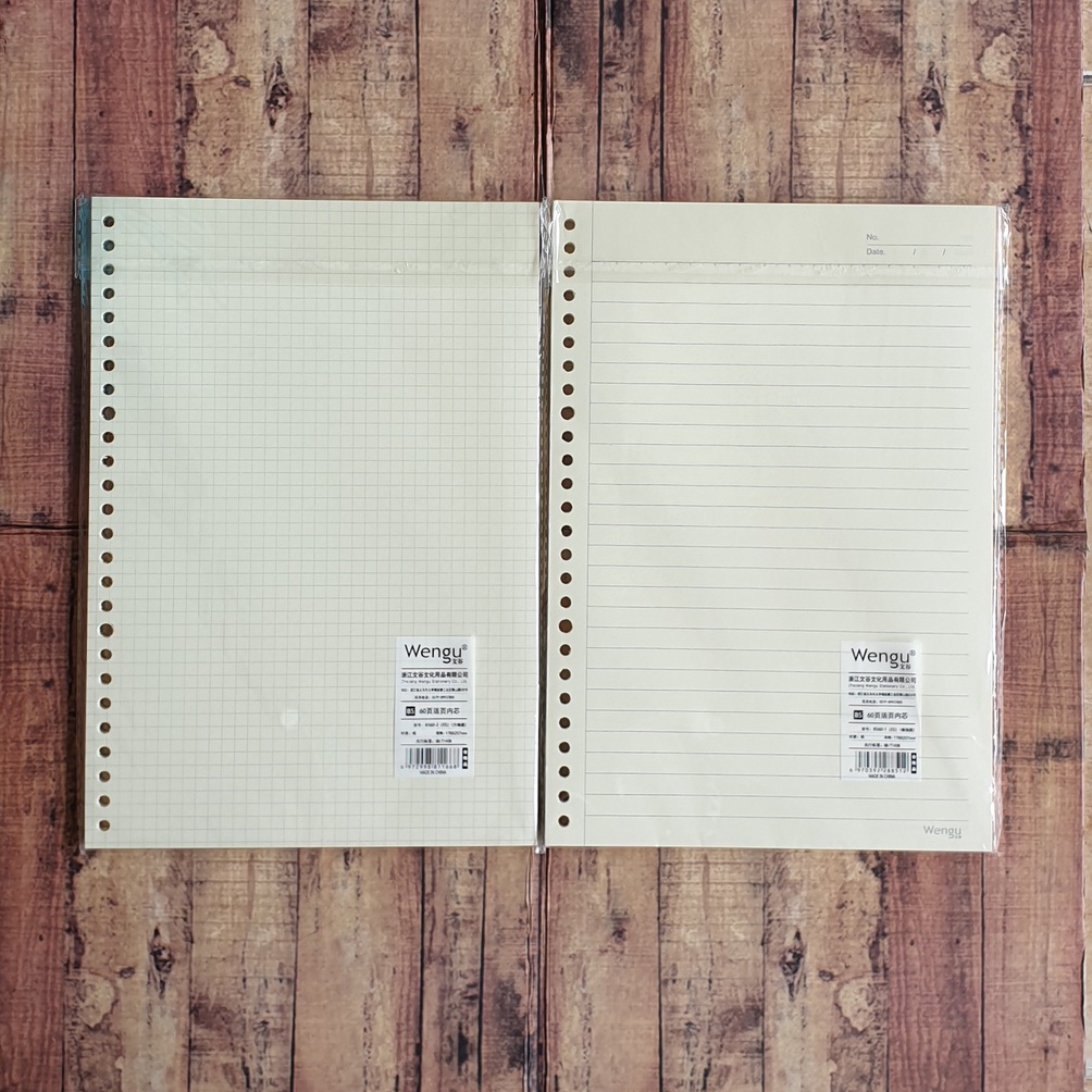 

Grosiran Murah Loose Leaf Binder Paper B5 Wengu - Kertas Loose Leaf Isi 60 lembar 70 gsm