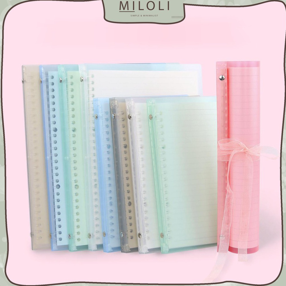 

D8M [MILOLI] Binder A5 Binder B5 Pastel Binder Transparan Candy Color - E0017 Diskon