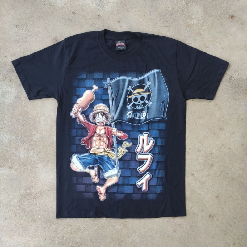 kaos print bootleg one piece