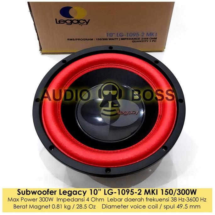 Subwoofer Legacy 10 Inch LG 1095-2 - Subwoofer Legacy 10" LG 1095 Bass