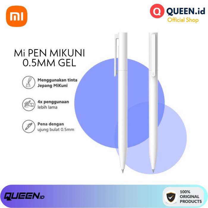 

Xaomi Mi PEN Mikuni GEL 0.5mm - Pulpen Xiaomi Gel No Cap Black ink