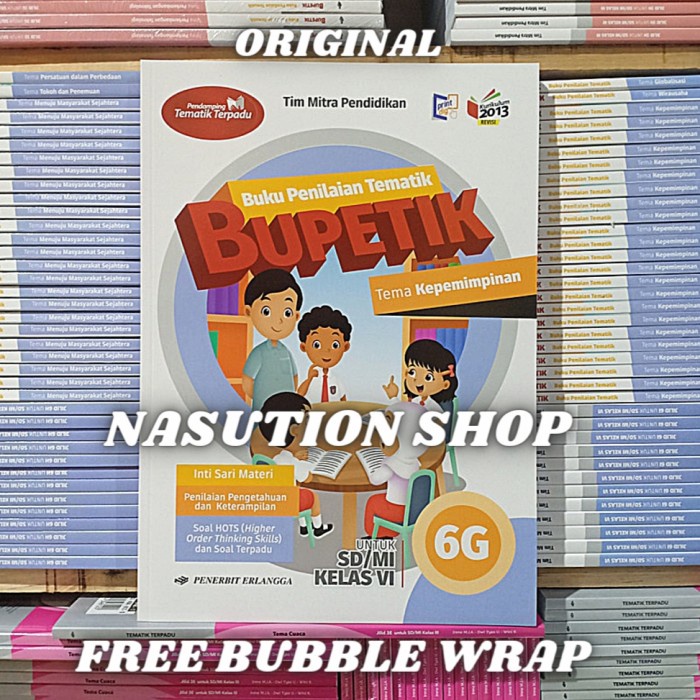 MUST HAVE BUKU BUPETIK KELAS 6 SD 6F 6G 6H 6I K13 REVISI ERLANGGA ORIGINAL TERBARU