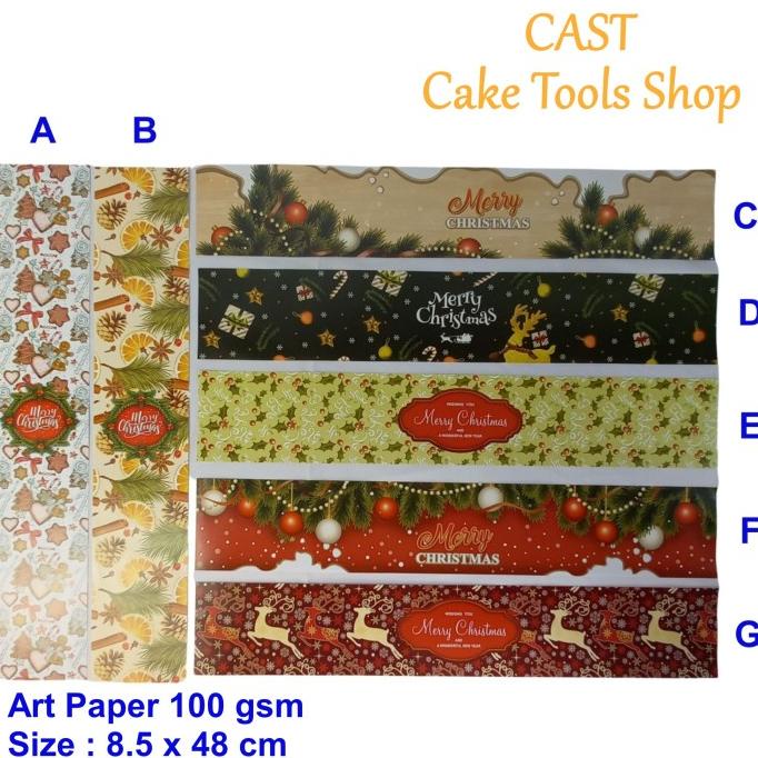 

\\\\\] Paper Belt Natal Christmas Dekorasi Hampers Box Parcel 25 pcs