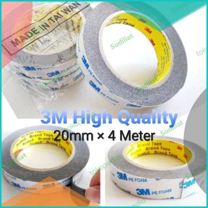 

DOUBLE TAPE 3M PE FOAM/ISOLASI/BB BUSA 20MM 4,5M HIGH QUALITY 20JVLZ3 perkakas