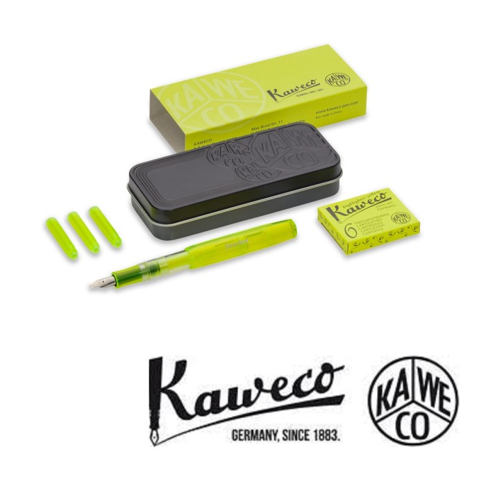 

KAWECO Ice Sport Set Glow Marker Yellow Highlighter Fountain Pen