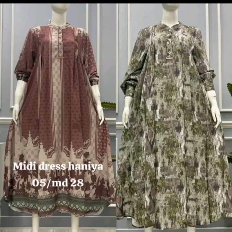 Gamis & Midi salvina Haniyah printing