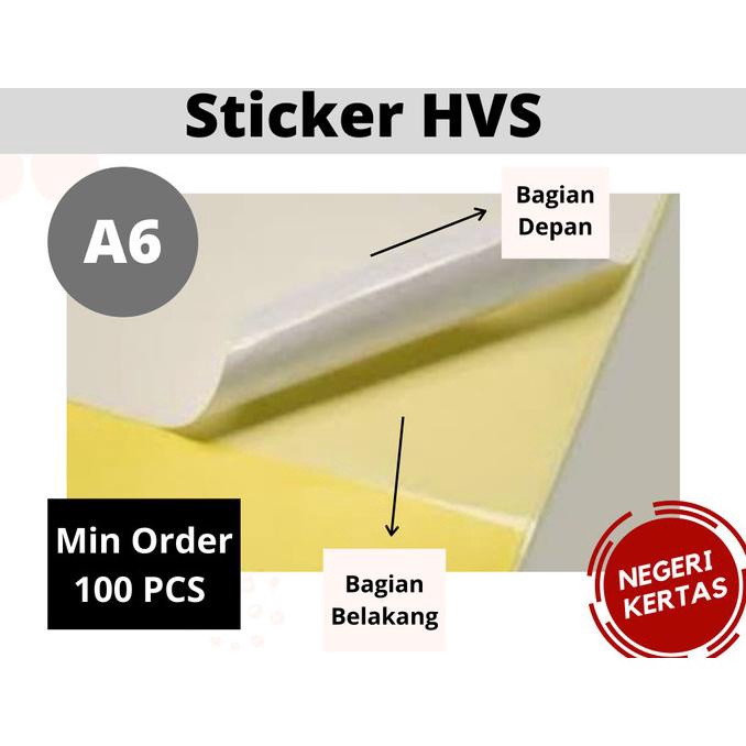 

Kertas Sticker HVS A6 / Printable Sticker (bisa di Print & Tulis)