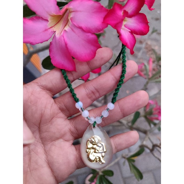 Kalung shio pembuka aura (tali hijau)