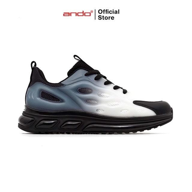 Ando Official Sepatu Sneakers Velodrome Pria Dewasa - Hitam/Putih