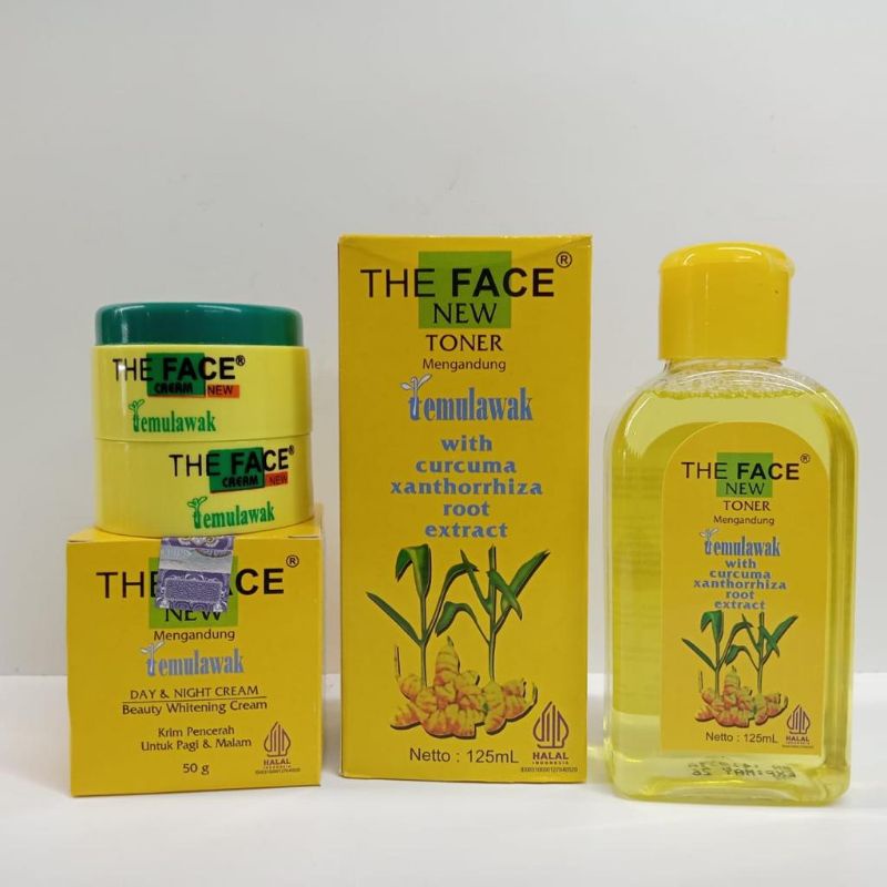 PAKET 3IN1 CREAM + TONER TEMULAWAK THE FACE BPOM