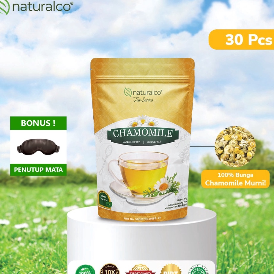 

Buruan Beli Naturalco Chamomile Tea 30 Tea Bags | Teh Bunga Chamomile 30 Kantong Teh Untuk Insomnia {Naturalco Tea Series} | Garansi 100% Murni & Alami | Siap Seduh Tinggal Celup Laris