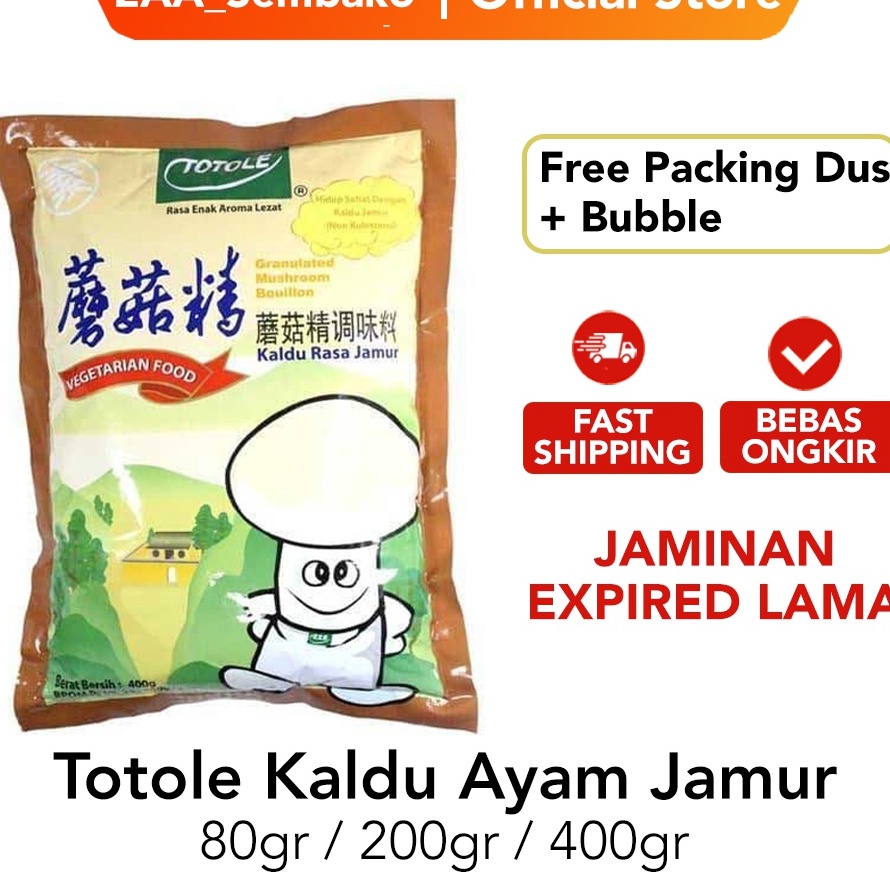 

Terbatas [Halal] Totole Kaldu Rasa Jamur 80Gr 200Gr 400Gr 80 200 400 Gr