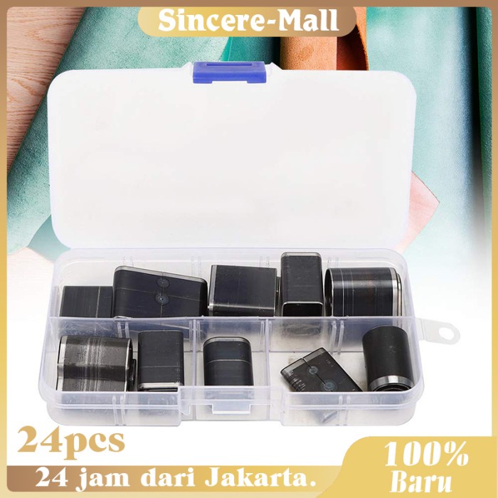

Terlaris 24 Pcs Leather Cutting Cutter Dies Handmade Leather Punching Tool