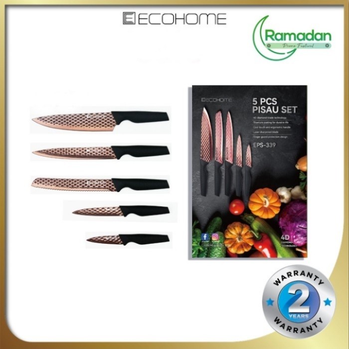 

Terlaris Ecohome - 5 Pcs Knife Set - Eps - 339