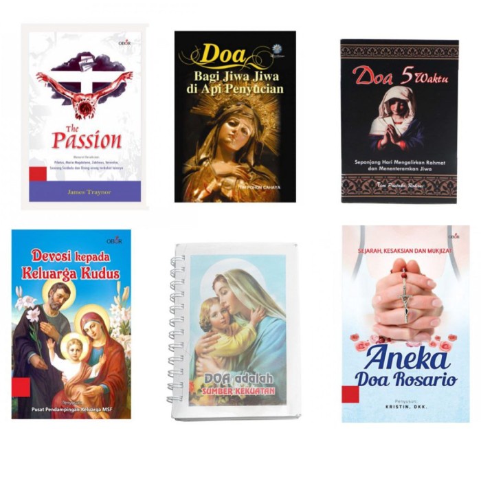 

KUMPULAN BUKU DOA DOA KATOLIK - BUKU ROHANI HARIAN,DEVOSI NOVENA MARIA