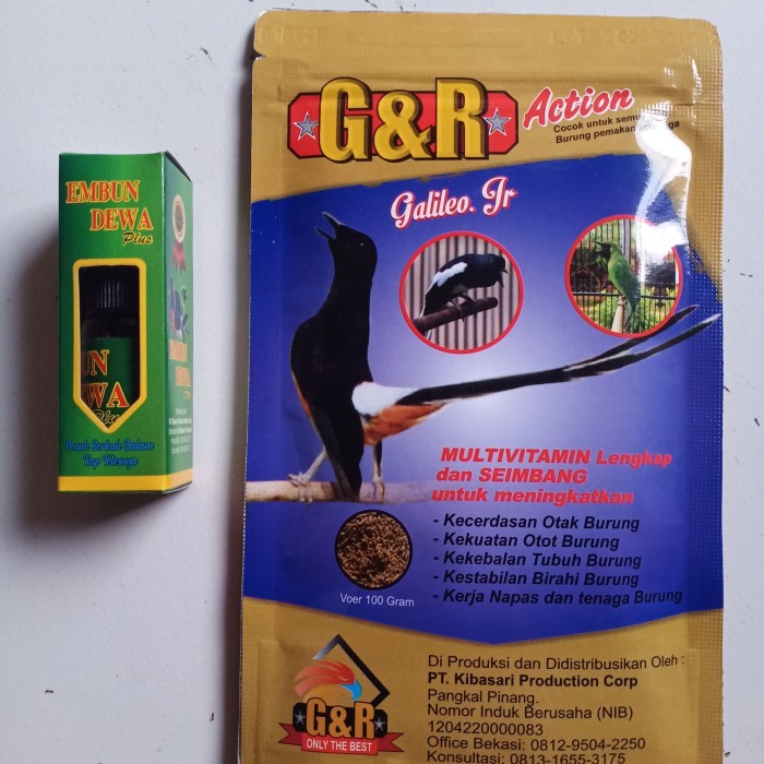 Terlaris Sepaket G&R Sama Embun Dewa Plus Voer G & R Galileo Jr Pt Kibasari Pur