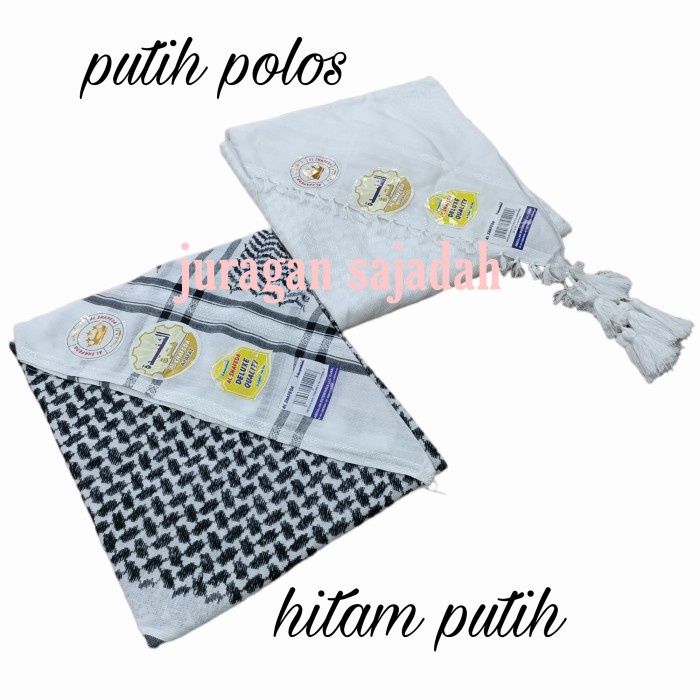 Sorban Sorban Polos Putih Sorban India(G9F4) Sorban Arab Sorban Trompah Sorban Palestina Original So