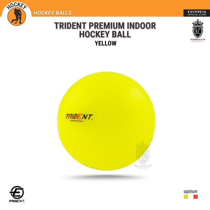 TRIDENT PREMIUM INDOOR HOCKEY BALL - YELLOW