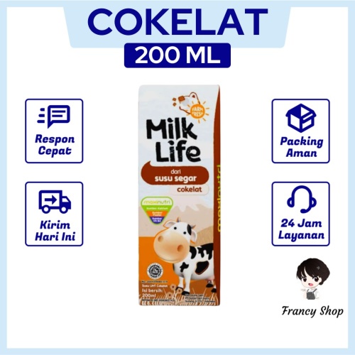 

Milk Life Susu Coklat Segar Classic Chocolate 200 ml