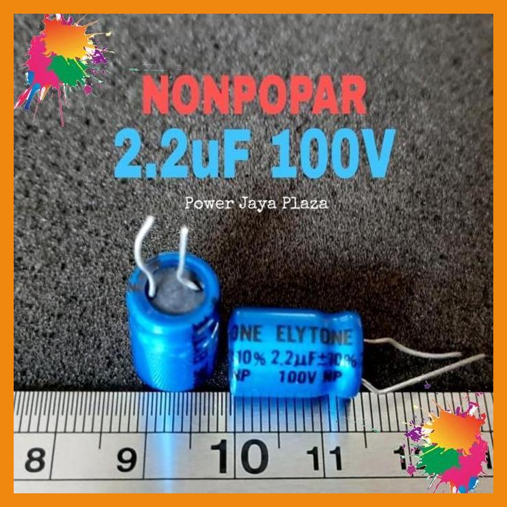 2.2uf 2,2uf 100v 2.2uf100v nonpolar non polar bipolar np bp [pjp]