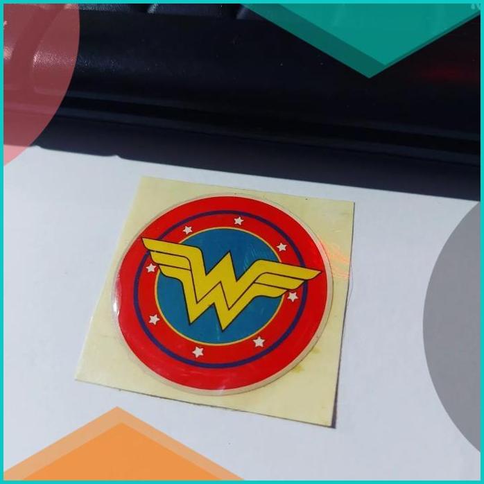 

Sticker Timbul Resin WONDER WOMAN Logo Stiker Lentur 3D Kecil Satuan 20JVLZ3 perkakas