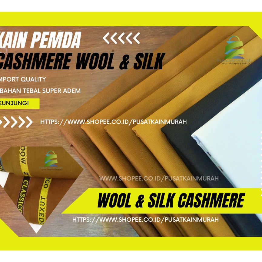 (85H☛<☝ Bhan kain semi wool murah seragam pemda PNS ASN PDH khaki tua keki muda/Kain Seragam Pemda A