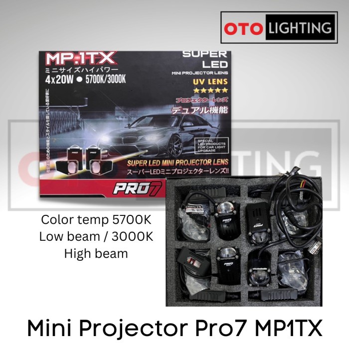 [New Ori] Lampu Mobil Mini Projie Pro7 Mp1Tx Mini Projector Terbaru