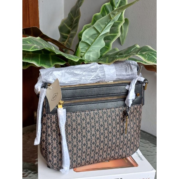 Farrah Crossbody Brown Black