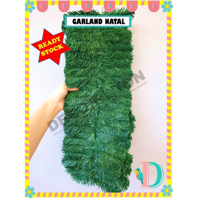 Sale Now Garland Natal Hijau / Akses Pohon Natal Stok Terbatas